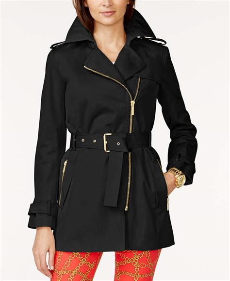 michael kors trench coat sale|Michael Kors belted raincoat.